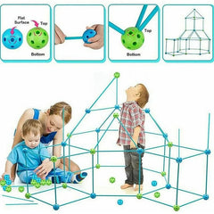 Tent Play Construction Fort Building Kit Toy