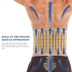 Inflatable Lumbar Support Belt with Air Decompression for Pain Relief