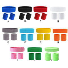 Sports Headband Exercise Yoga Sweatband Set